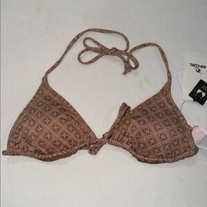 RIPCURL MOON GEO SLIDING TRI BIKINI TOP, SMALL